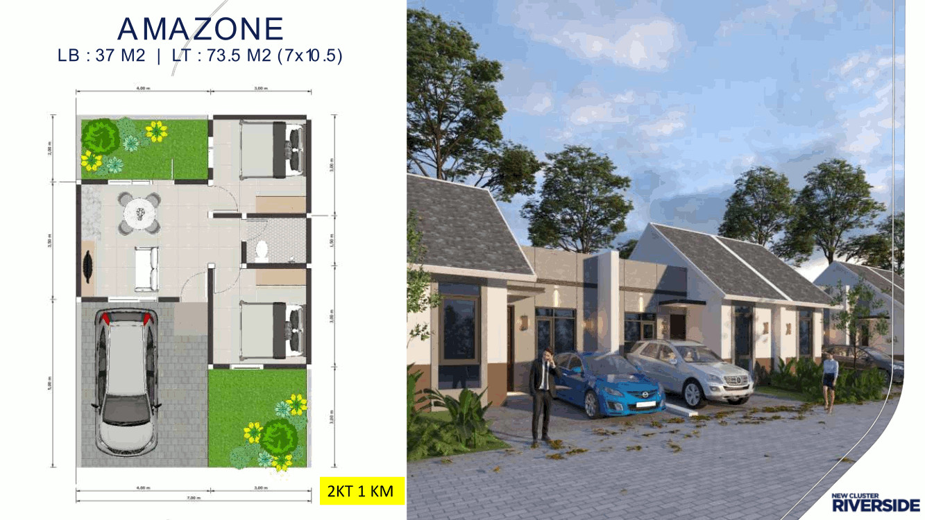 Jual Rumah Sidoarjo Tipe Riverside Amazon