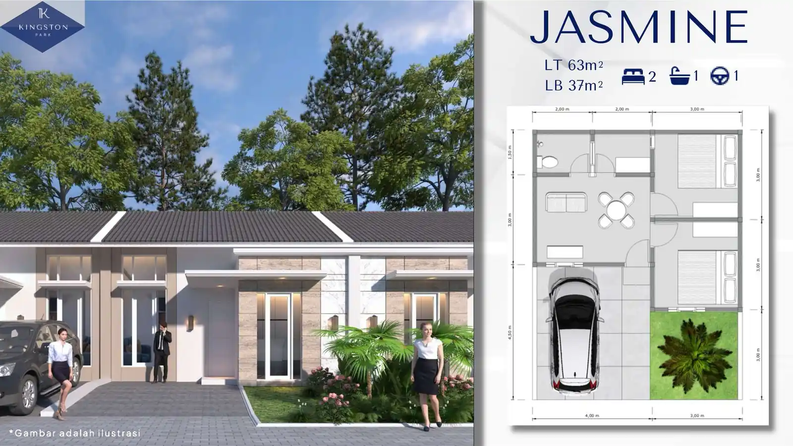 Jual Rumah Kingston Park Lokasi di daerah Pranti, Kec. Menganti, Kabupaten Gresik